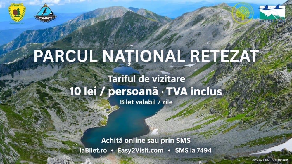 Turiștii pot cumpăra online sau prin SMS biletul pentru Retezat