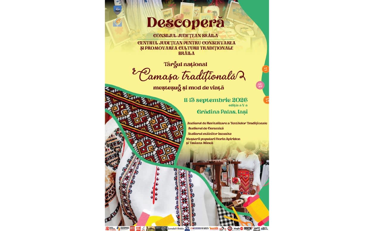 Brăileni participă la Târgul Național «Cămașa tradițională» din Iași
