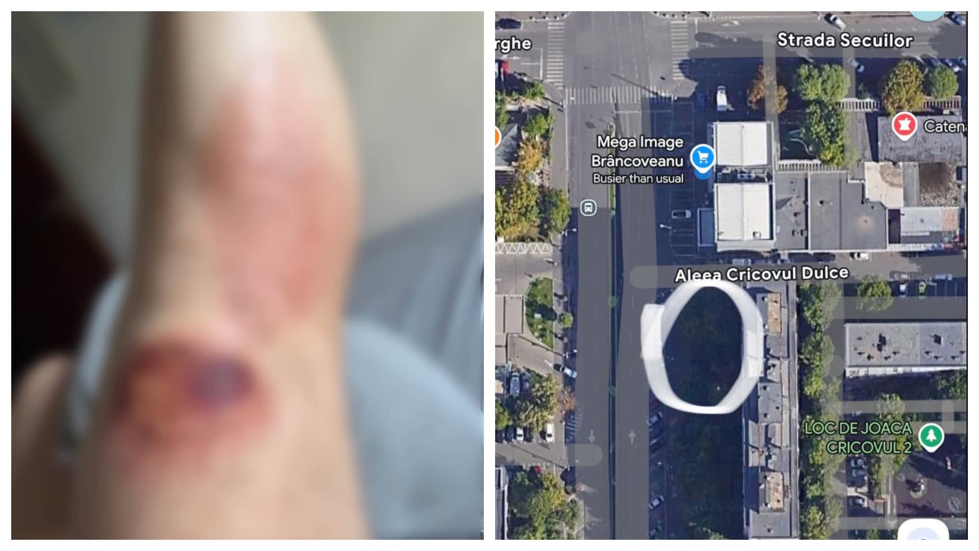 Groapă nesemnalizată în Berceni provoacă accidente repetate