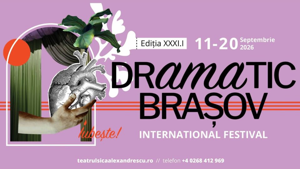 Festivalul DrAMAtic de la Brașov începe vineri, 11 septembrie