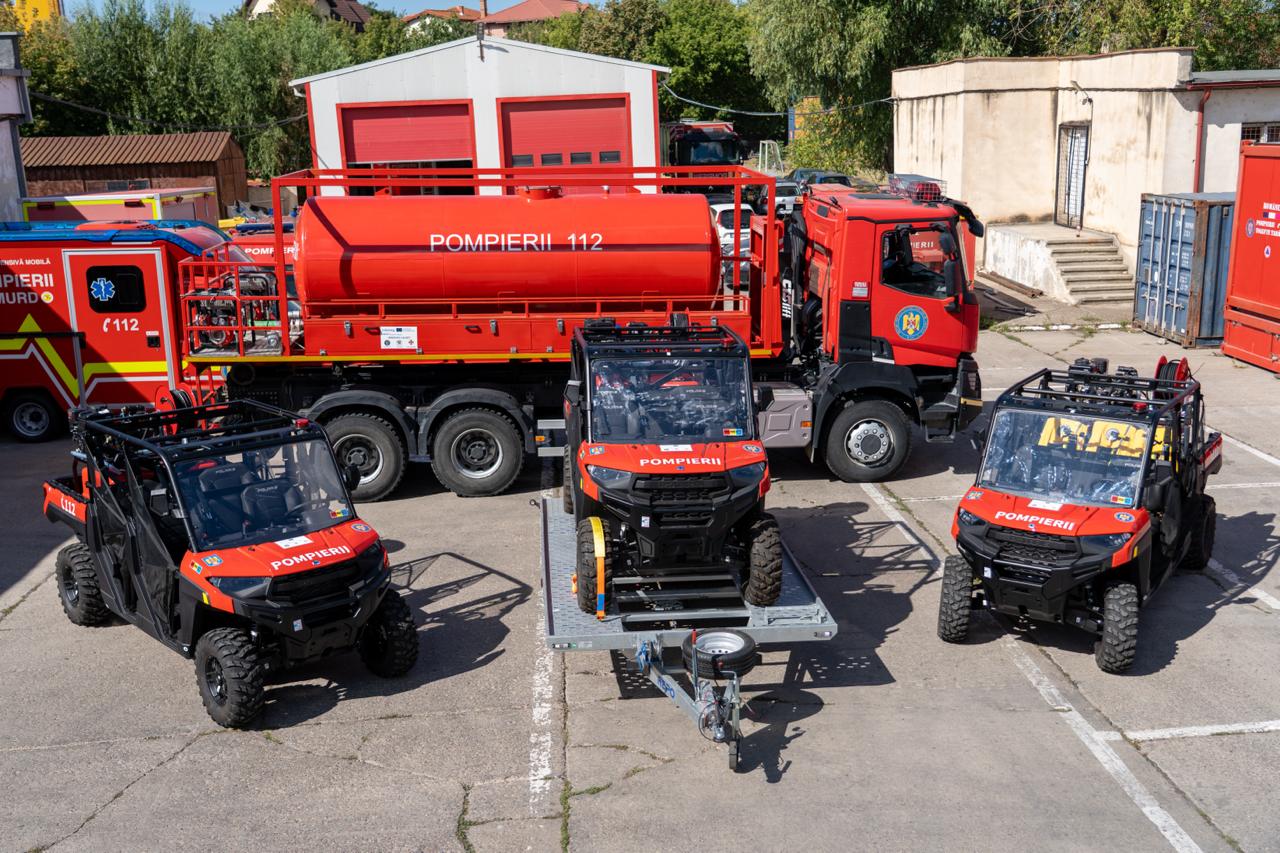 vehicule UTV complet echipate și cisternă pentru ISU Tulcea vehicule UTV complet echipate și cisternă pentru ISU Tulcea