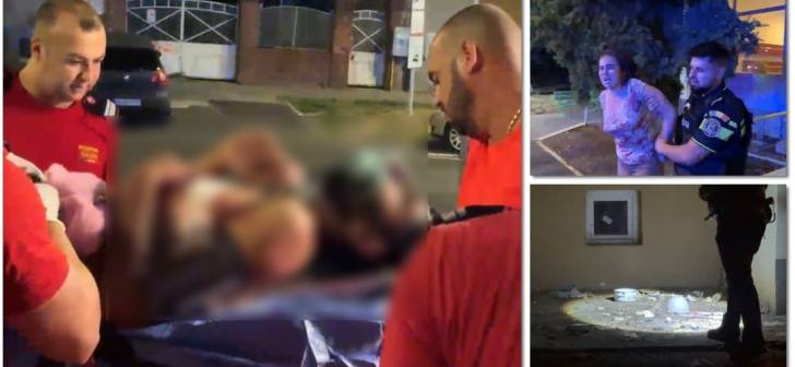 Apartament din Timișoara, scena incidentului cu tânăr înjunghiat Apartament din Timișoara, scena incidentului cu tânăr înjunghiat
