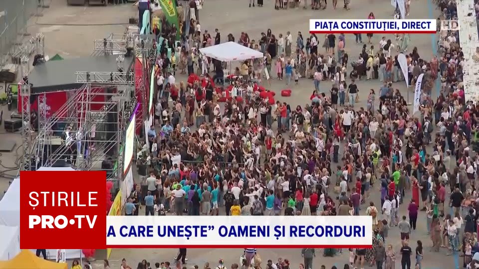 20.000 de oameni au luat cina în centrul Bucureștiului și au intrat în Cartea Recordurilor