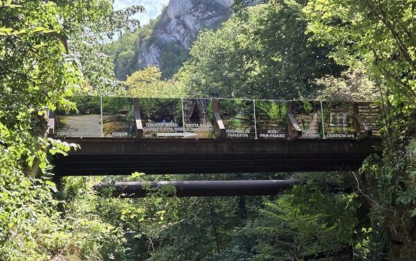 reparație infrastructură turistică, punte și indicatoare la Cascada Bigăr reparație infrastructură turistică, punte și indicatoare la Cascada Bigăr