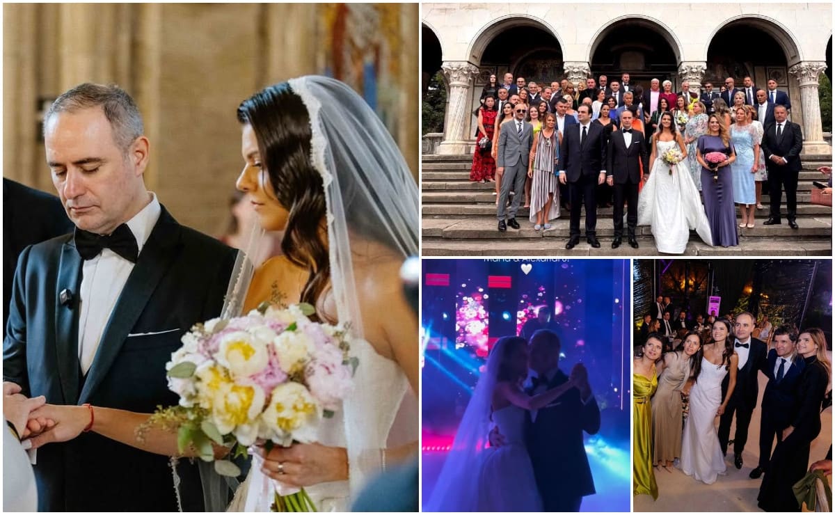 Imagini de la nunta lui Alexandru Nazare, cu participarea lui Nicușor Dan