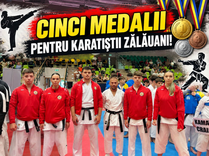 Cinci medalii pentru karatiștii zălăuani la Campionatul Național din București