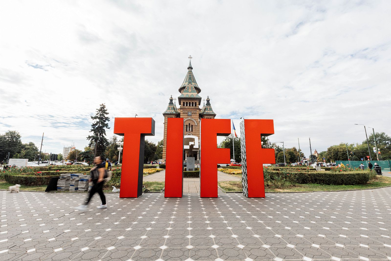 proiecție de film în aer liber, festival TIFF Timișoara