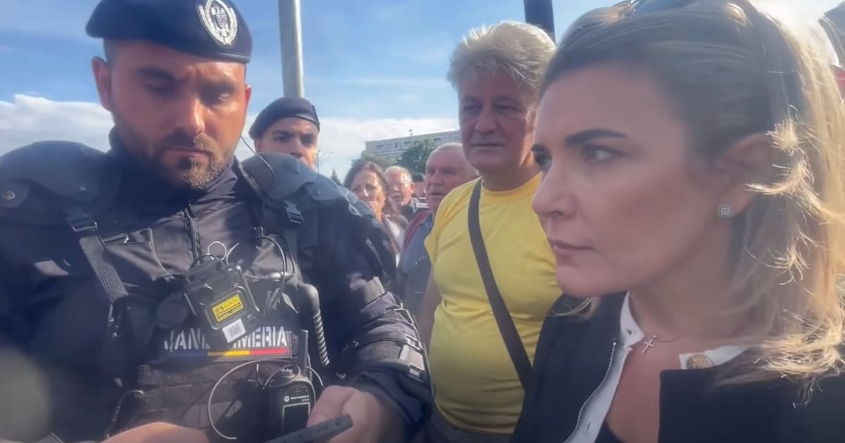 Scandal între deputata AUR Gianina Șerban și jandarmi la protestul oierilor