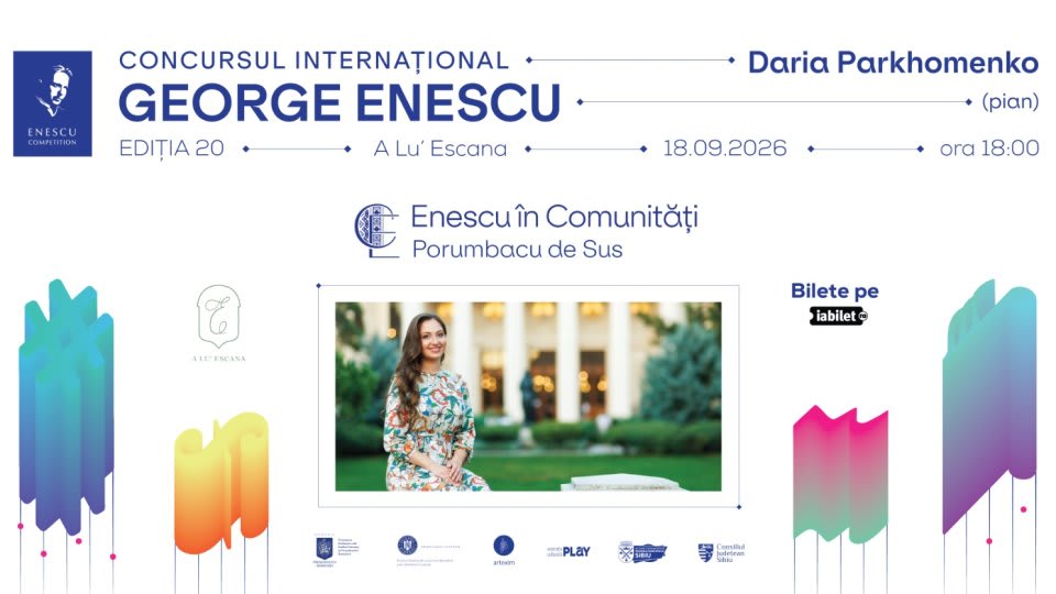 Concursul Internațional George Enescu aduce muzica clasică în comunitatea din Porumbacu de Sus