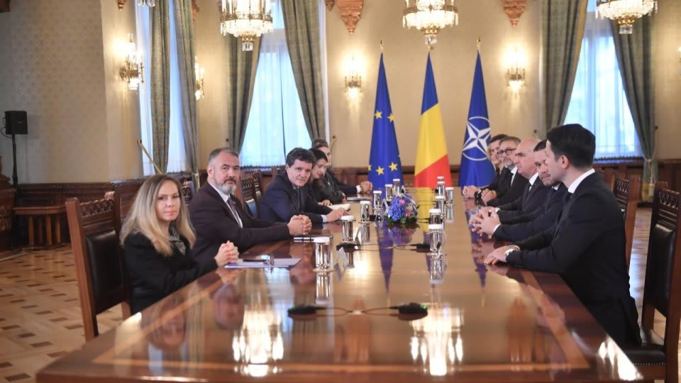 Palatul Cotroceni în timpul consultărilor politice Palatul Cotroceni în timpul consultărilor politice