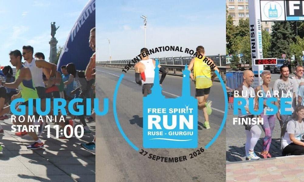 În 27 septembrie va avea loc «Free Spirit Run Giurgiu–Ruse» cu 480 de alergători