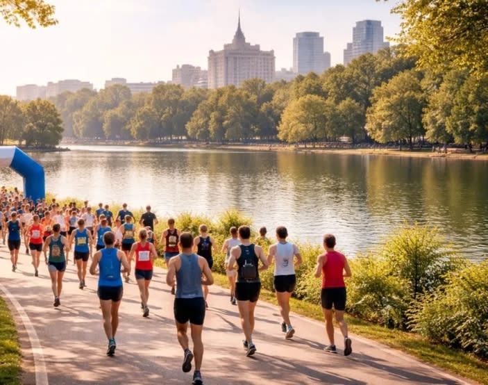participanți la ultramaraton pentru copiii cu autism în Galați participanți la ultramaraton pentru copiii cu autism în Galați