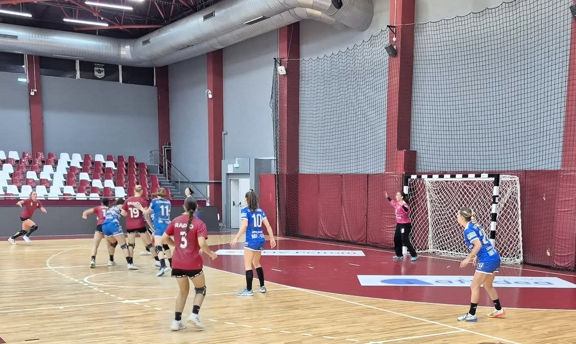 spectatori la meci de handbal în sala sporturilor din Mioveni spectatori la meci de handbal în sala sporturilor din Mioveni