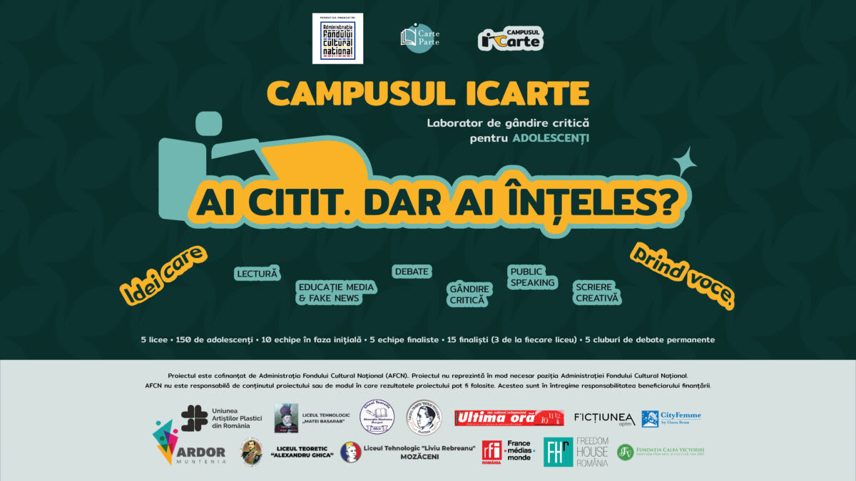 Campusul ICARTE aduce 150 de adolescenți într-un laborator de gândire critică în România