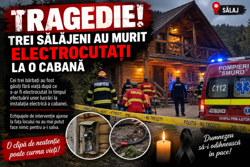 Trei bărbați electrocutati în timpul activităților de întreținere Trei bărbați electrocutati în timpul activităților de întreținere
