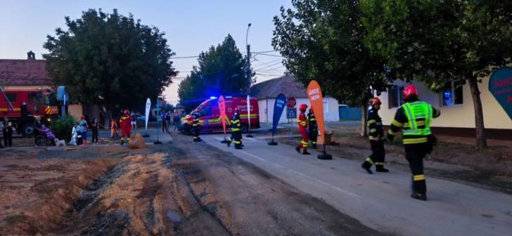 intervenție pompieri la avarie de gaz în Timiș intervenție pompieri la avarie de gaz în Timiș