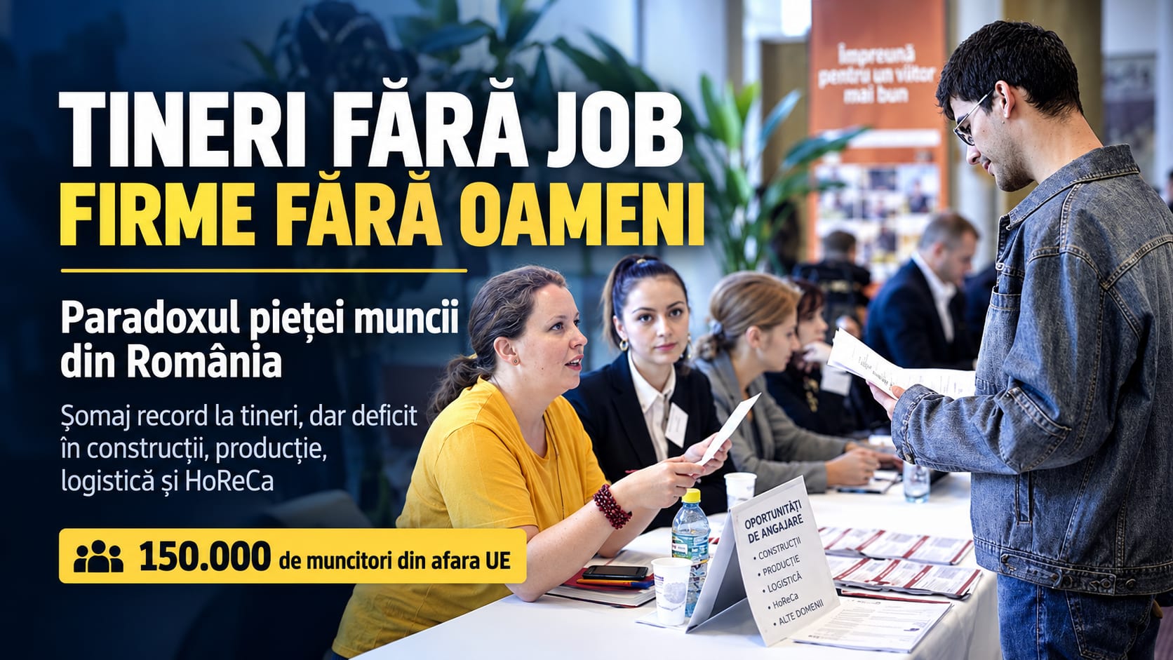 România importă 150.000 de muncitori din afara UE în contextul unui șomaj ridicat la tineri