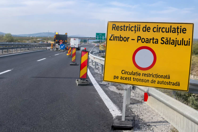 tractor și echipamente de construcții pe autostradă tractor și echipamente de construcții pe autostradă