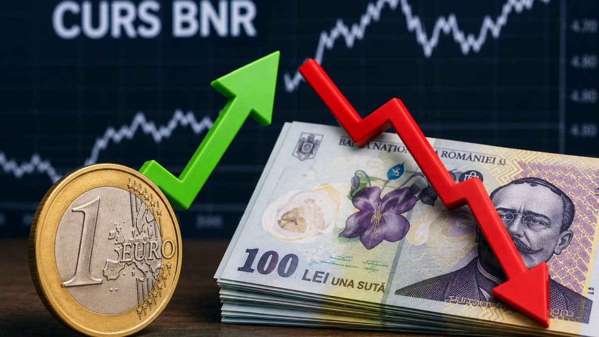 Leul se depreciază față de euro, dolar și liră, cursul BNR, 21 septembrie 2026