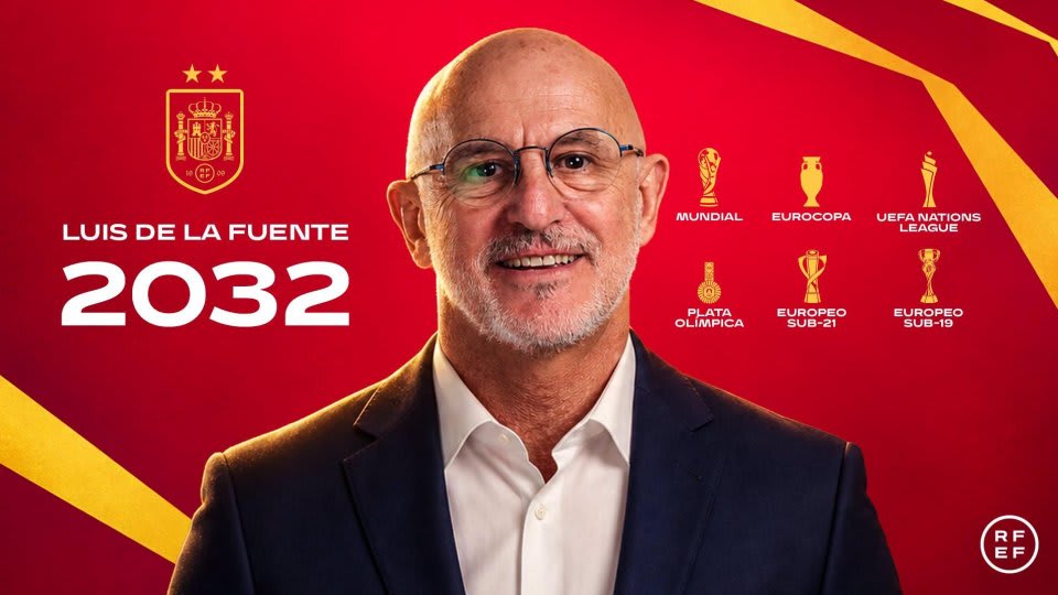 Luis de la Fuente, selecționerul Spaniei, în timpul unui meci
