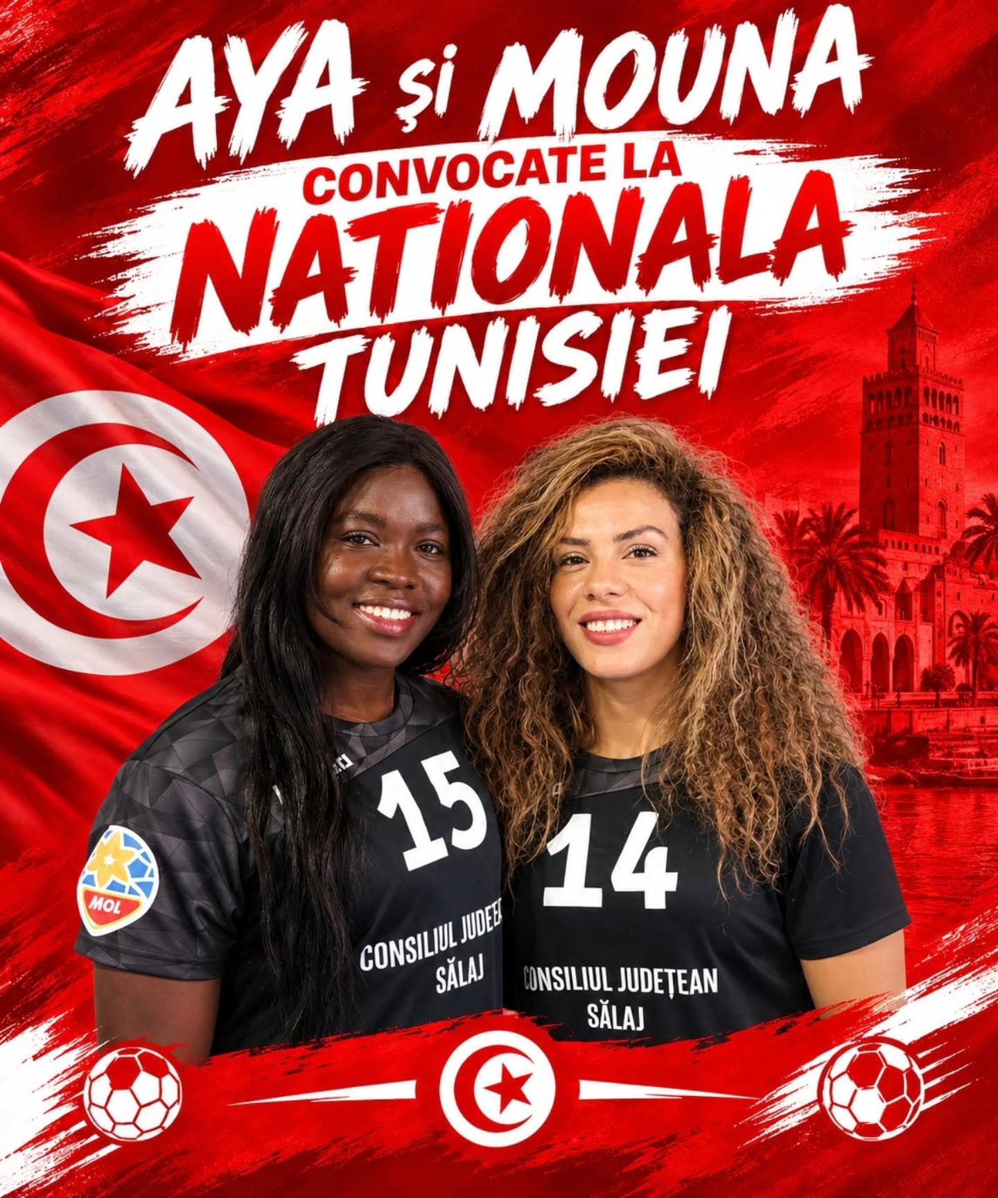 Jucătoare de handbal tunisiene, convocate la echipa națională Jucătoare de handbal tunisiene, convocate la echipa națională