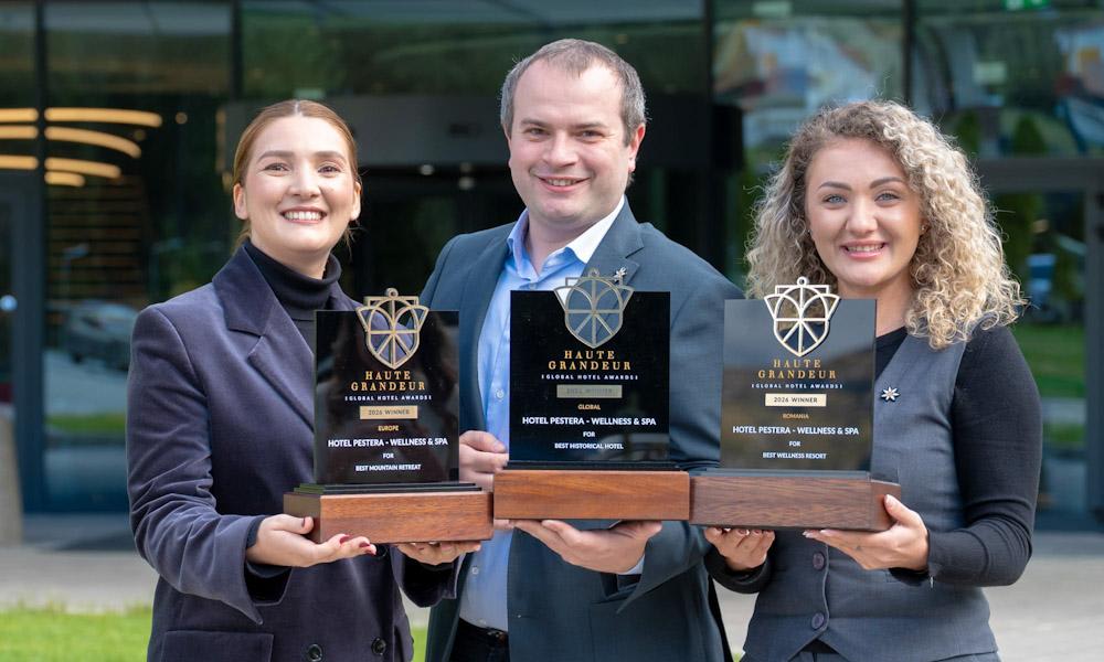 Hotelul Peștera Wellness & Spa primește trei distincții la Gala Haute Grandeur 2026