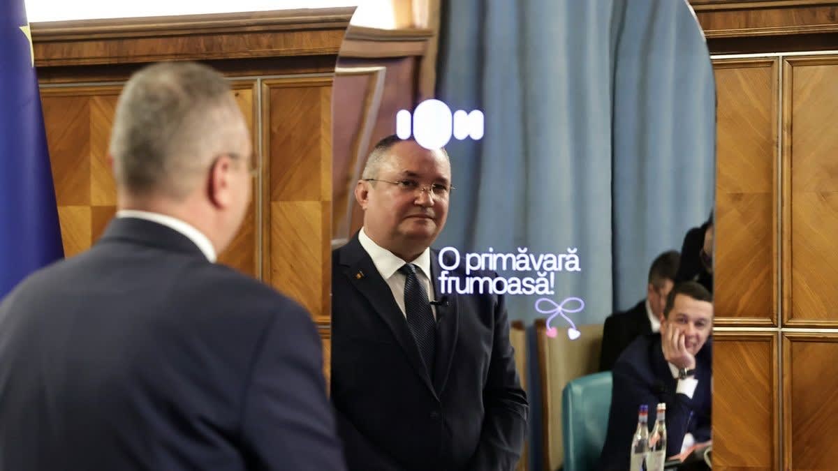Robotul ION, AI-ul lui Nicolae Ciucă, a fost evacuat de la Guvern