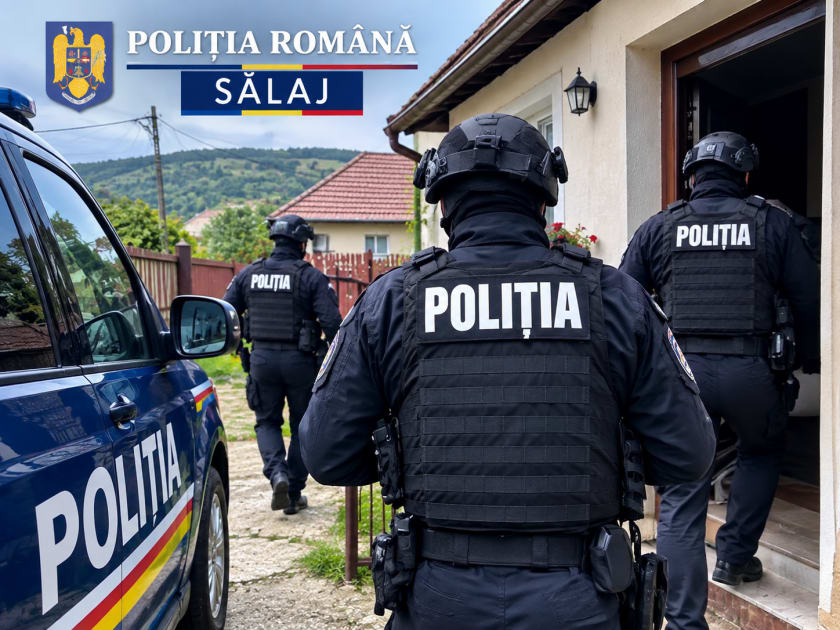 descinderi poliție în Sălaj, percheziții în timpul protestului descinderi poliție în Sălaj, percheziții în timpul protestului