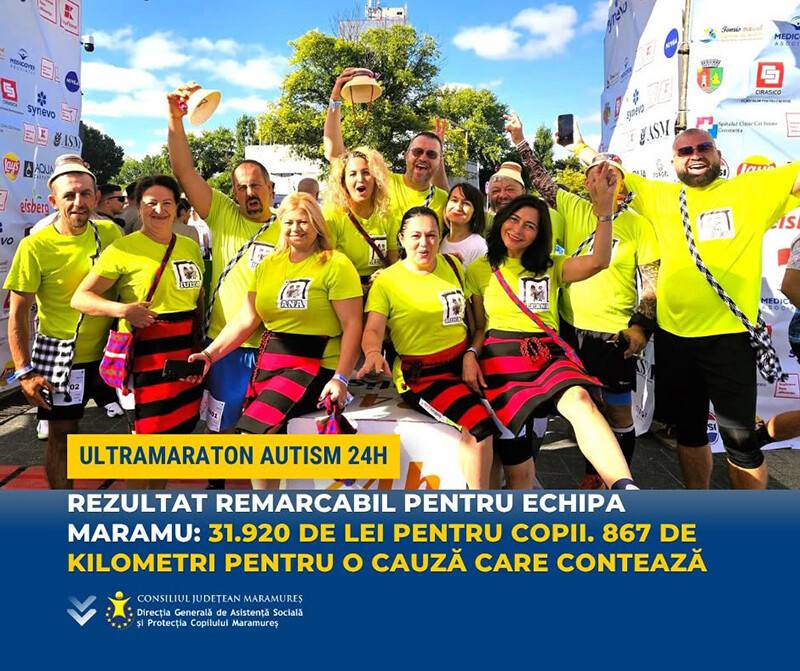 Echipa MARAMU a strâns peste 31.000 lei la Ultramaraton Autism 24H