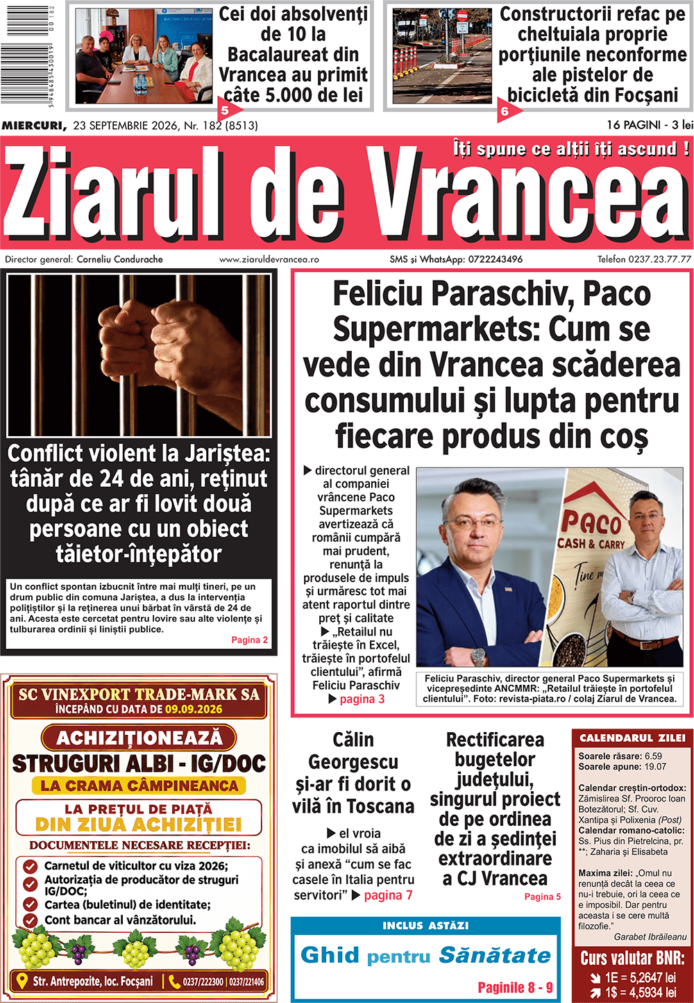 incident violent la Jariștea, magazine în Vrancea, lucrări de infrastructură incident violent la Jariștea, magazine în Vrancea, lucrări de infrastructură