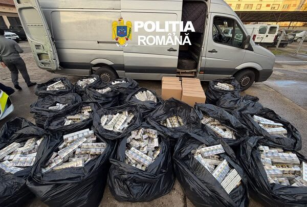 Tânăr de 21 de ani, prins cu 436.000 de țigarete nemarcate pe DN 6