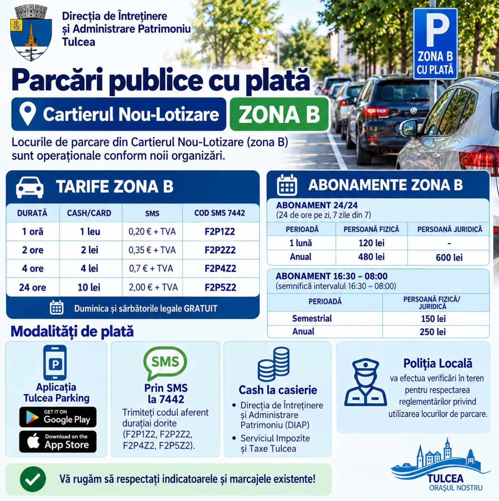 parcare publică în Cartierul Nou-Lotizare, Tulcea parcare publică în Cartierul Nou-Lotizare, Tulcea