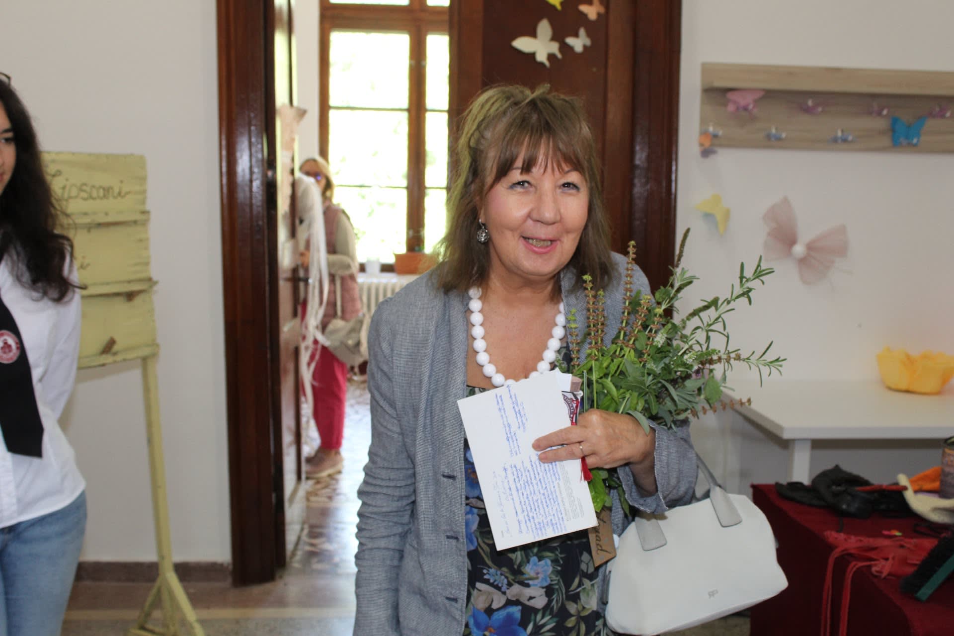 Scriitoare Doina Ruști în timpul lansării romanului la Galați