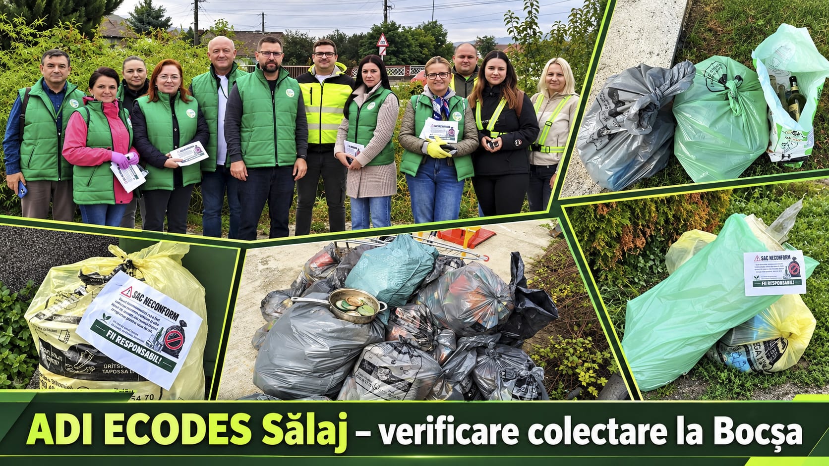 ADI ECODES Sălaj verifică colectarea deșeurilor reciclabile în Bocșa