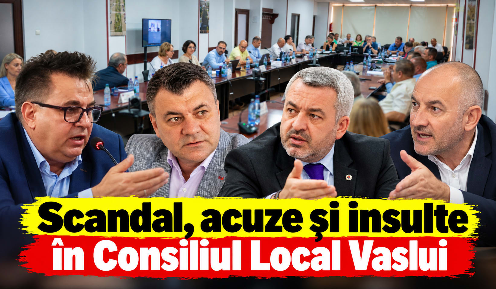 scenă din ședința CL Vaslui, schimb de replici tensionat scenă din ședința CL Vaslui, schimb de replici tensionat