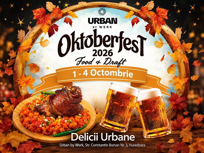 Oktoberfest 2026 aduce patru zile de „Delicii Urbane” la Hunedoara