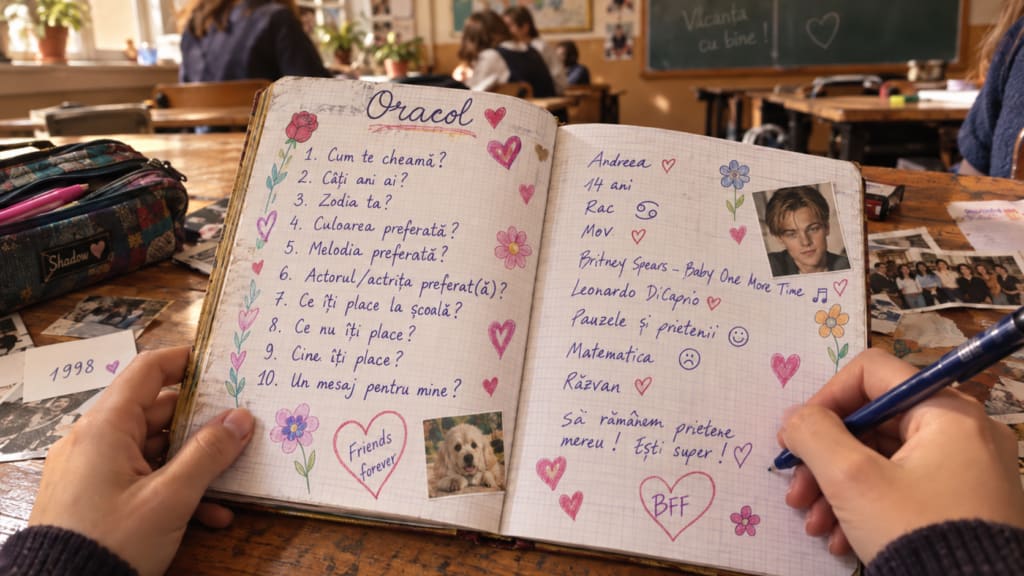 caiet școlar cu întrebări și răspunsuri, adolescenți în școală caiet școlar cu întrebări și răspunsuri, adolescenți în școală