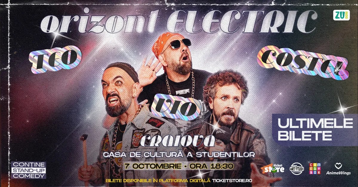 spectacol de stand-up comedy la Craiova, comedieni pe scenă spectacol de stand-up comedy la Craiova, comedieni pe scenă