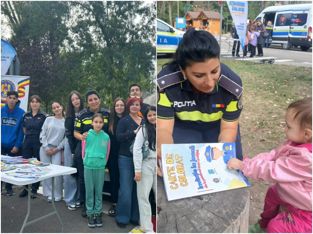 Polițiștii vrânceni au organizat activități pentru copii și adolescenți în Crângul Petrești