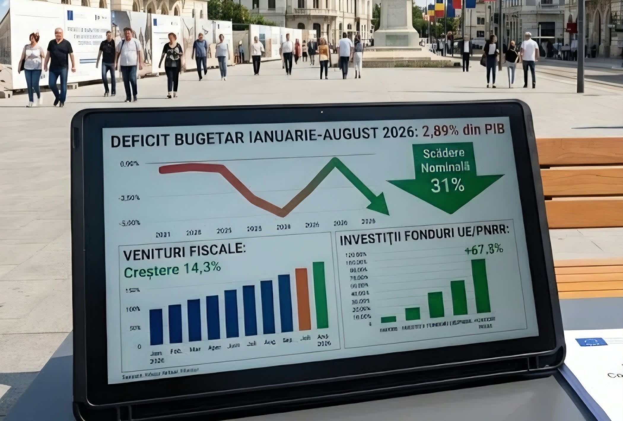 grafice financiare și date economice despre bugetul României