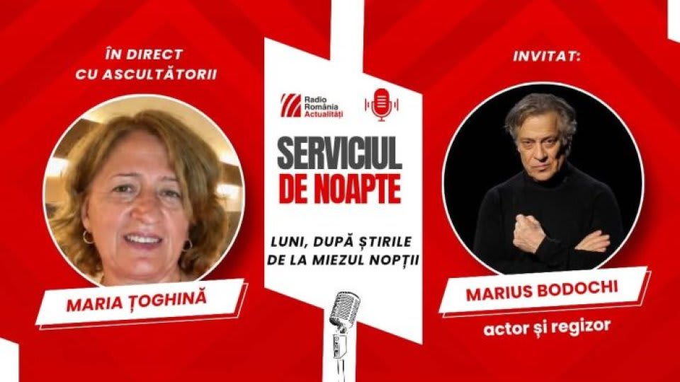 Marius Bodochi participă la emisiunea 'Serviciul de noapte' cu Maria Țoghină