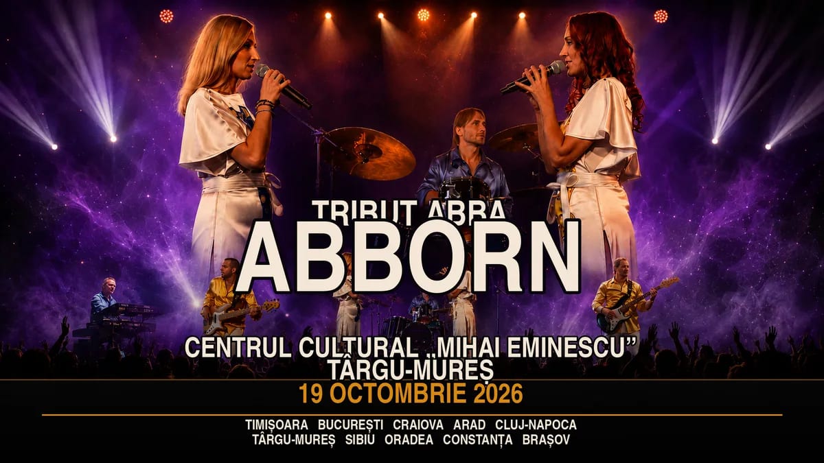Concert Tribut ABBA va avea loc pe 19 octombrie la Târgu Mureș