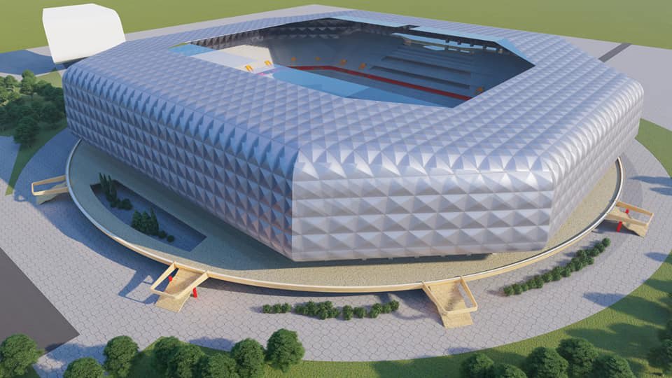 Stadion Dan Păltinișanu în construcție, planuri și echipamente sportive