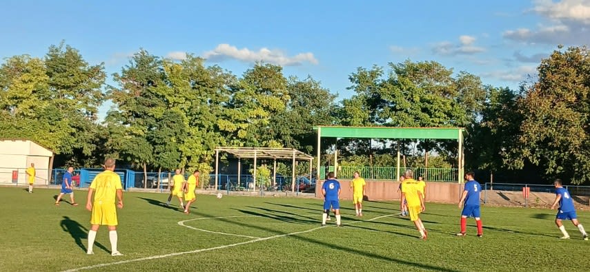 imagine de la meciul Săgeata Stejaru – Corbu, fotbal veteran