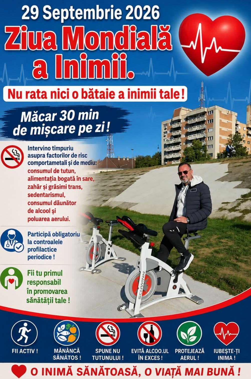 Ziua Mondială a Inimii: medicul sătmărean avertizează asupra riscurilor cardiovasculare
