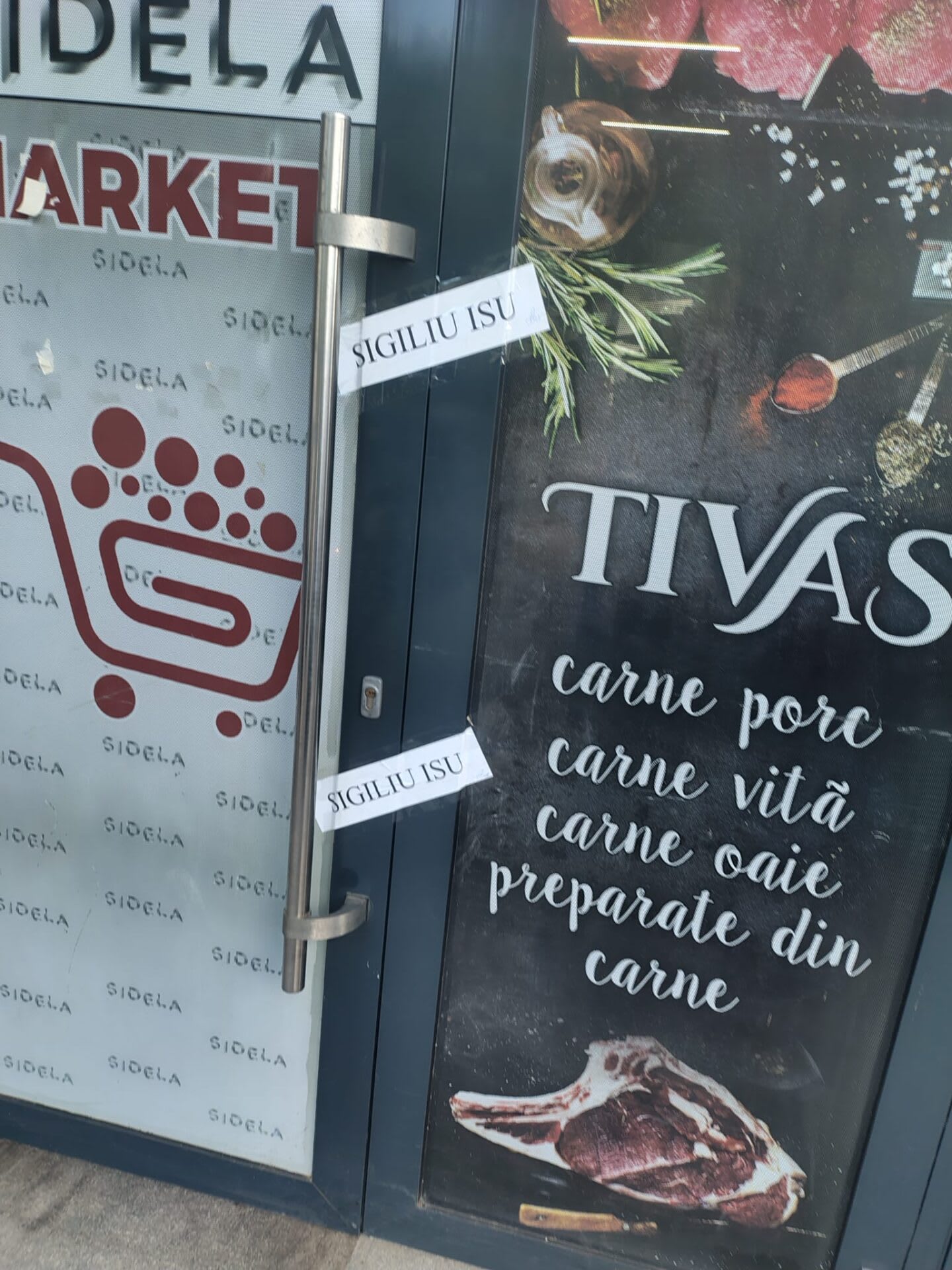 supermarket SIDELA închis sigilat de ISU Murgeni supermarket SIDELA închis sigilat de ISU Murgeni