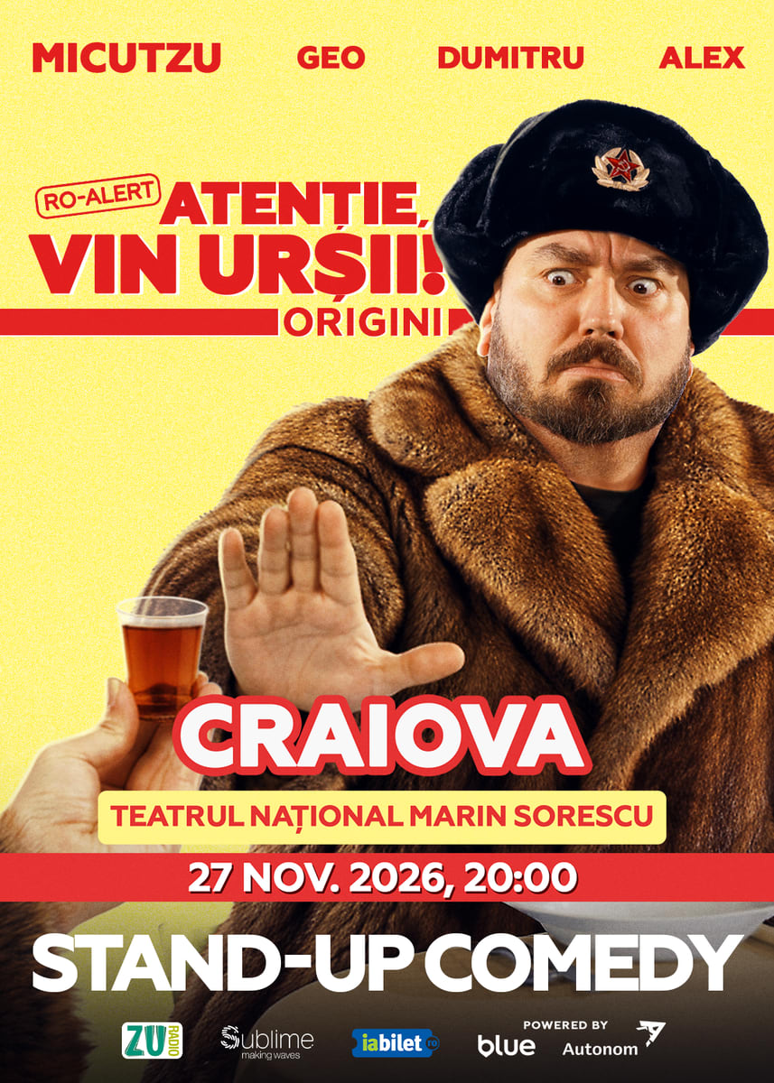 Micutzu aduce „RO-ALERT – Atenție, vin urșii!” la Craiova și alte orașe