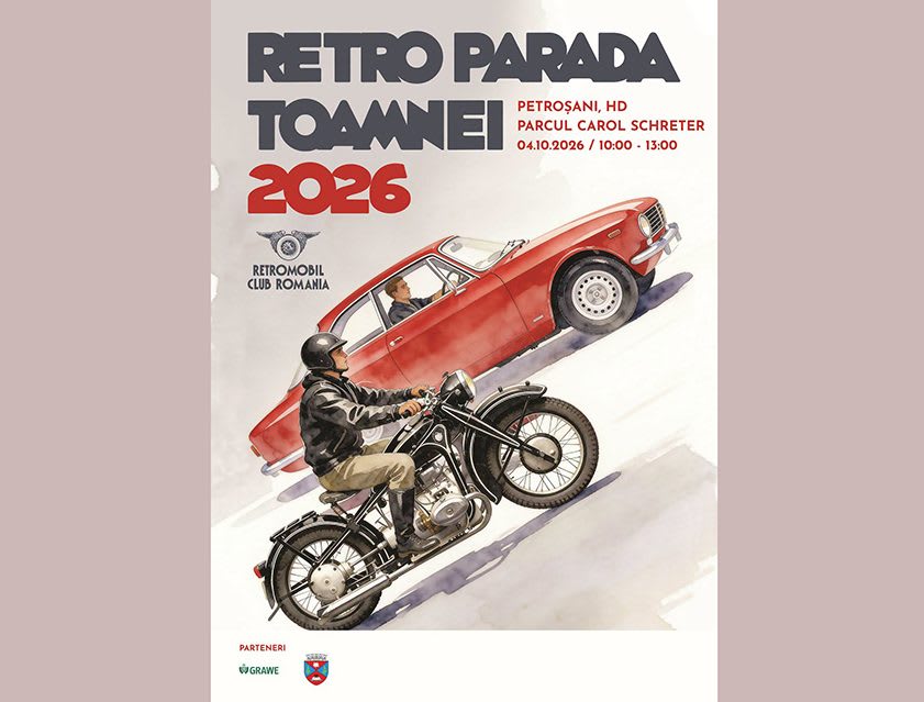 Retro Parada Toamnei 2026 revine la Petroșani cu mașini de epocă
