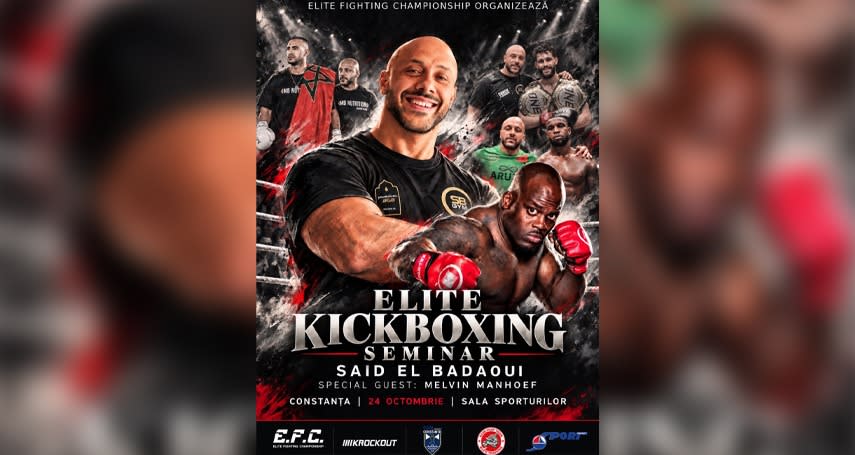 Said El Badaoui și Melvin Manhoef la seminar de kickboxing Said El Badaoui și Melvin Manhoef la seminar de kickboxing