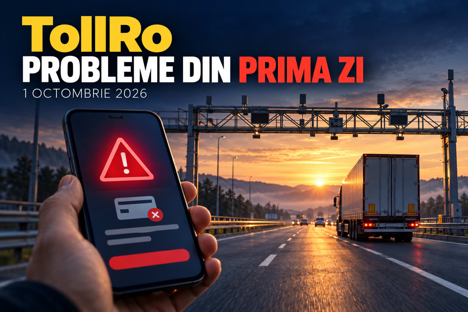 TollRo a debutat cu probleme tehnice, anunță CNAIR